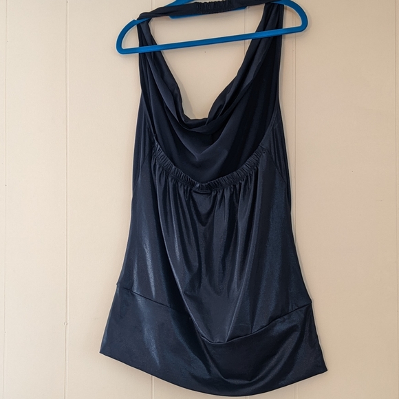 2/$20 NWOT Sexy Stretchy Metallic Black Torrid Club Mini Dress Tunic 1X - Picture 2 of 6